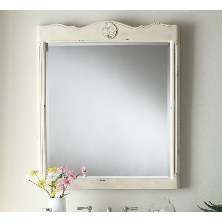 Daleville Distressed Cream Mirror
